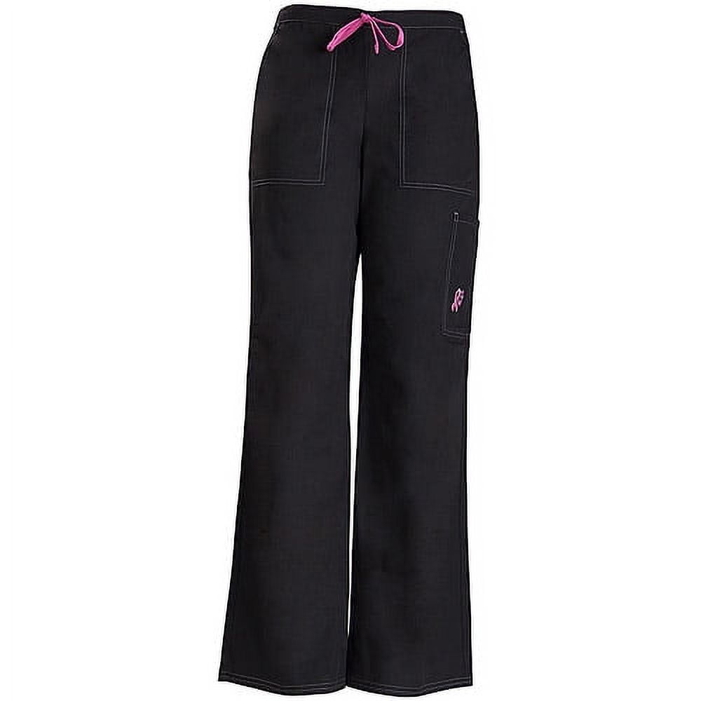 Black Cargo Pant Embroidered