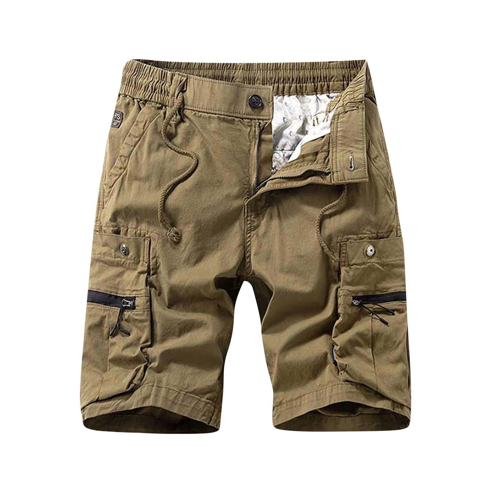 Black Cargo Work Shorts Men Dress Shorts Men, Men's Stretch Cargo ...