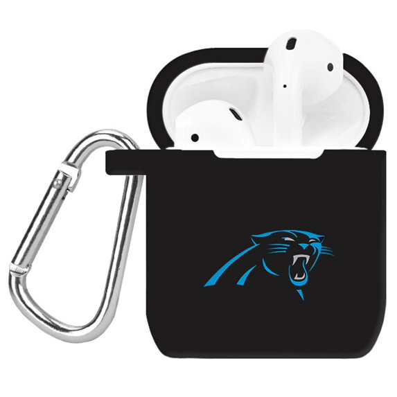 Black Carolina Panthers AirPods Case Cover