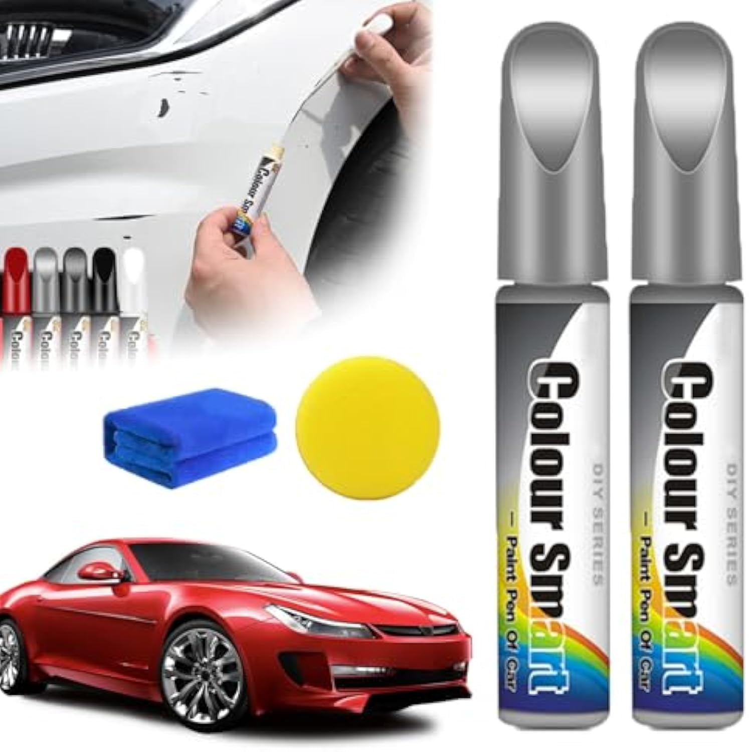 2x Magic Pen Für Kratzerentfernung - Universal Für Alle Autofarben, Schnell Trocknend
