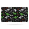 thumbnail image 1 of Black Cartoon Dinosaurs Rawr Pattern Bathroom Rugs Mat,Non Slip Microfiber Bathroom Rug,Rubber Backing,Soft Bathroom Mats for Bathroom Floor,Tub and Shower,17x30in(43x75cm), 1 of 5