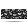 thumbnail image 1 of Black Cartoon Dinosaurs Skulls Skeletons Pattern Bathroom Rugs Mat,Non Slip Microfiber Bathroom Rug,Rubber Backing,Soft Bathroom Mats for Bathroom Floor,Tub and Shower,47x17in(120x43cm), 1 of 5