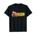 thumbnail image 1 of Black Cartoon Racing Driver Logo T-Shirt for Auto Racing Enthusiasts, 1 of 5