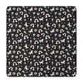 thumbnail image 1 of Black Cartoon Unicorn Dessert Rainbow Star Pattern Square Fitted Tablecloth with Elastic Edge,Square Table Cover,Washable Elastic Table Cover for Home Kitchen Party Decor 34"x34", 1 of 6