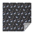 thumbnail image 1 of Black Cartoon Unicorn Flower Pattern Square Tablecloth,Waterproof Square Table Cover,Wipeable Spillproof Washable Table Cover for Home Kitchen Party Decor 42"X42"(107x107cm), 1 of 6