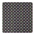 thumbnail image 1 of Black Cartoon Unicorn Lightning Pattern Square Fitted Tablecloth with Elastic Edge,Square Table Cover,Washable Elastic Table Cover for Home Kitchen Party Decor 36"x36", 1 of 6
