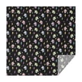 thumbnail image 1 of Black Cartoon Unicorn Lightning Pattern Square Tablecloth,Waterproof Square Table Cover,Wipeable Spillproof Washable Table Cover for Home Kitchen Party Decor 42"X42"(107x107cm), 1 of 6