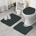 thumbnail image 1 of Black Cartoon Unicorn Pattern Bathroom Rugs Sets 3 Piece,Toilet Cover Set,Absorbent Non Slip Bathroom Mats Sets with U-Shaped Contour Rug Toilet Rug Set, 1 of 5