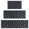 thumbnail image 1 of Black Cartoon Unicorn Pattern Kitchen Rugs Sets Of 3,Kitchen Runner Rugs Non Skid Washable,Decorative Kitchen Floor Mats for Kitchen,Sink,Laundry,17"x30"+ 17"x47" + 17"x59", 1 of 6