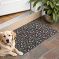 thumbnail image 1 of Black Cartoon Unicorn Plant Pattern Door Rugs,Washable Non Slip Door Mats Indoor,Decorative Door Mats,Entry Mat Indoor for Entrance,Bedroom,Kitchen,Bathroom,16"x24", 1 of 6