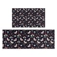 thumbnail image 1 of Black Cartoon Unicorn Rainbow Kitchen Rugs Sets Of 2,Anti Fatigue Kitchen Mat Rugs Non Slip Washable,Decorative Kitchen Floor Mats for Kitchen,Sink,Laundry,17"x30"+17"x47", 1 of 7