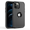 thumbnail image 1 of Black Case For iPhone 14/13/12/11 Shockproof Defender Case With Belt Clip, 1 of 11