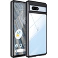 thumbnail image 1 of Black Case for Google Pixel 7a, Shockproof Military Grade Drop Protection, Anti-Fingerprint, Google Pixel 7a Phone Cases with Clear Back & Soft Black Edge Slim Silicone Cover, 1 of 12