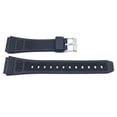 thumbnail image 1 of Black Casio Style Databank 20mm PVC Watch Strap, 1 of 1