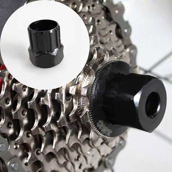 Black Cassette Remover Tool for Bike Rear Cog Installation and Removal Compact Workshop and Home Use