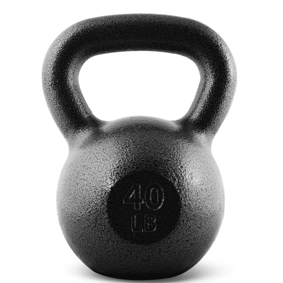 Black Cast Iron Kettlebell Single or Set | 10-80 Lbs