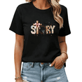 thumbnail image 1 of Black Casual Christian True Story He Is Risen Print T-Shirt Graphic Tees Shirts Easter Gift S-5XL Tops, 1 of 5