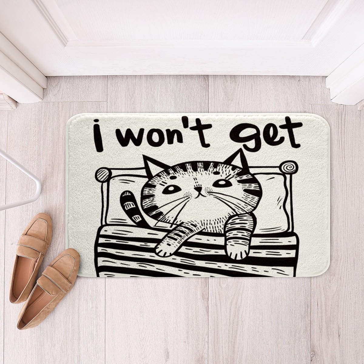 Black Cat Bathroom Rugs Cute Kitten Bath Mats for Bathroom Cartoon