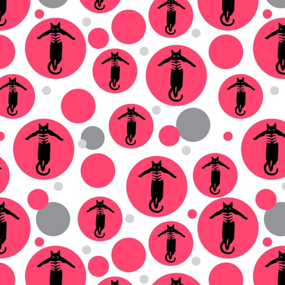Black Cat Being Lifted Premium Gift Wrap Wrapping Paper Roll