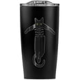 thumbnail image 1 of Black Cat Being Lifted Stainless Steel 20 oz Travel Tumbler, Vacuum Insulated & Double Wall with Leakproof Sliding Lid | Great for Coffee/Hot Drinks and Cold Beverages, 1 of 6