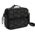 thumbnail image 1 of Black Cat Black Pattern Insulated Lunch Bag with Shoulder Strap and Bottle Holder,Bento School Lunch Bag Box,11x9.5x3.5 Inches, 1 of 5