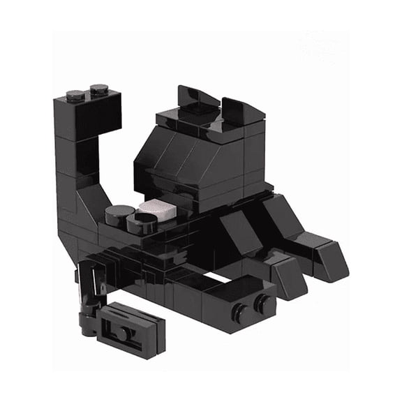 Black Cat Building Blocks Set MOC Bricks Toys 62pcs