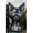 thumbnail image 1 of Black Cat Bust With Eye And Alchemy Symbols Figurine, 1 of 6