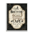 thumbnail image 1 of Black Cat Cafe Vintage Halloween Spooky Witch 24 in x 30 in Framed Painting Art Print, by Stupell Home Décor, 1 of 7