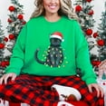 thumbnail image 1 of Black Cat Christmas Lights - Sweatshirt, 1 of 9
