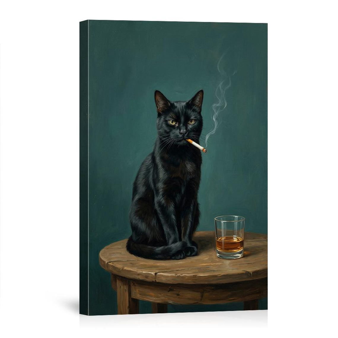 cigarette black cat Smoking Vintage Cat Retro 90s T-Shirt Product details/attributes Black cat cigarettes hi-res stock