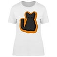 thumbnail image 1 of Black Cat Cookie T-Shirt Women -Image by Shutterstock, Female x-Large, 1 of 2