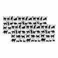 thumbnail image 1 of Black Cat Curtain Valances for Windows, Kitchen Valance Window Treatments Panel 2 Pack, Modern Cartoon Animals Minimalist Rod Pocket Short Curtains for Bathroom Bedroom 42 x 12 Inch, 1 of 8