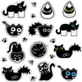 thumbnail image 1 of Black Cat Cute Clear Rubber Stamps Cartoon Kitty Paw Reusable Transparent Silicone Stamp Seals Vintage DIY for Journaling Card Making Decor DIY Scrapbooking Supplies Crafting, 1 of 9