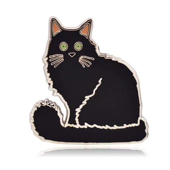 Black Cat Enamel Pin | Clayton Jewelry Labs