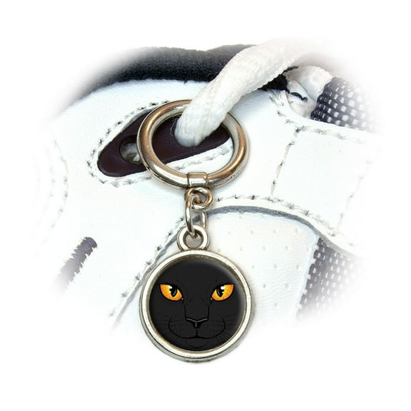 Black Cat Face - Pet Kitty Halloween Shoe Charm