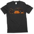 thumbnail image 1 of Black Cat Fall Shirt, Cute Autumn Cats Leaves Tee, Funny Cat Lover Halloween (X-Large Black), 1 of 6