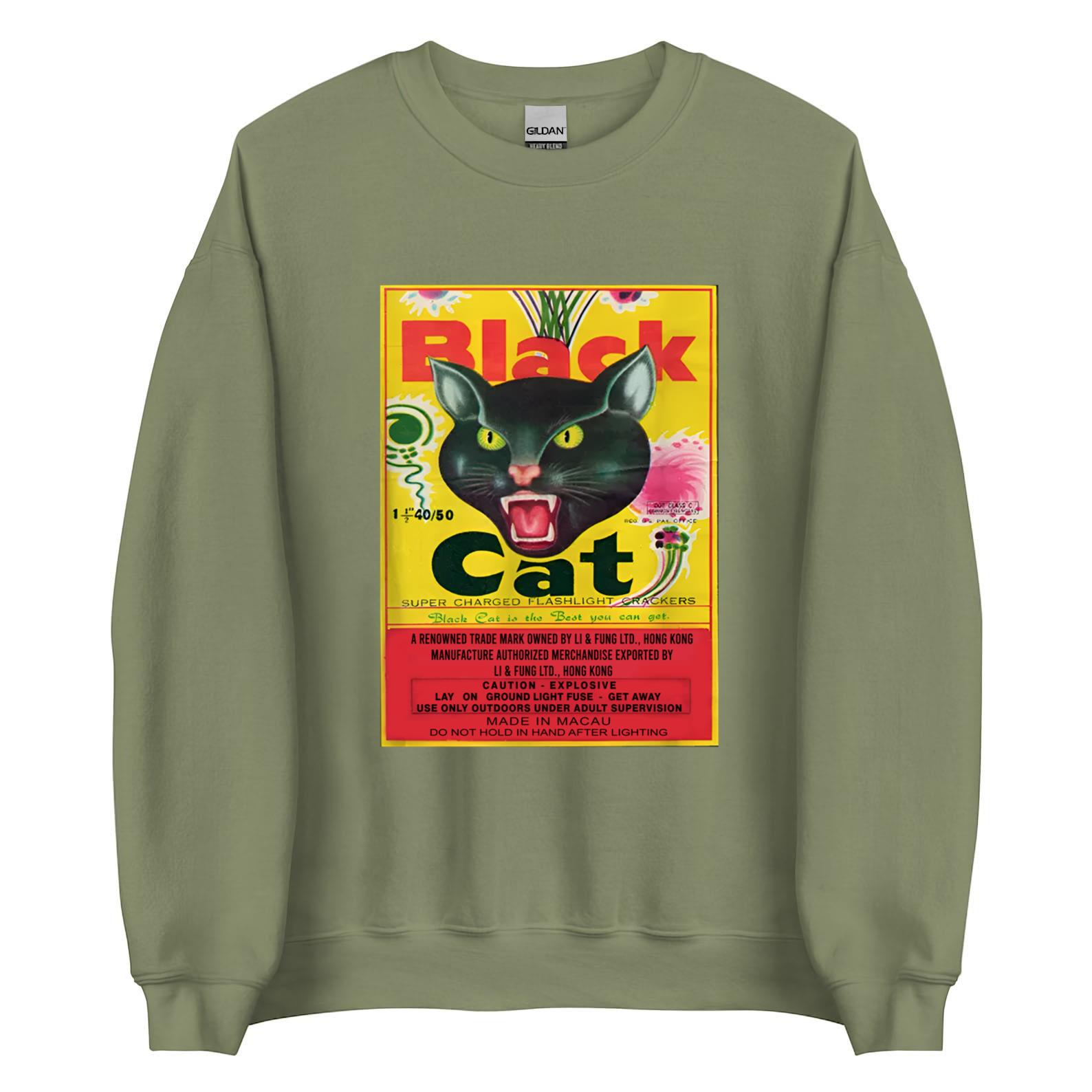 Black Cat Firecrackers Tshirt