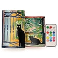Black Cat Flickering Flameless Candles Battery Operated with Remote ...