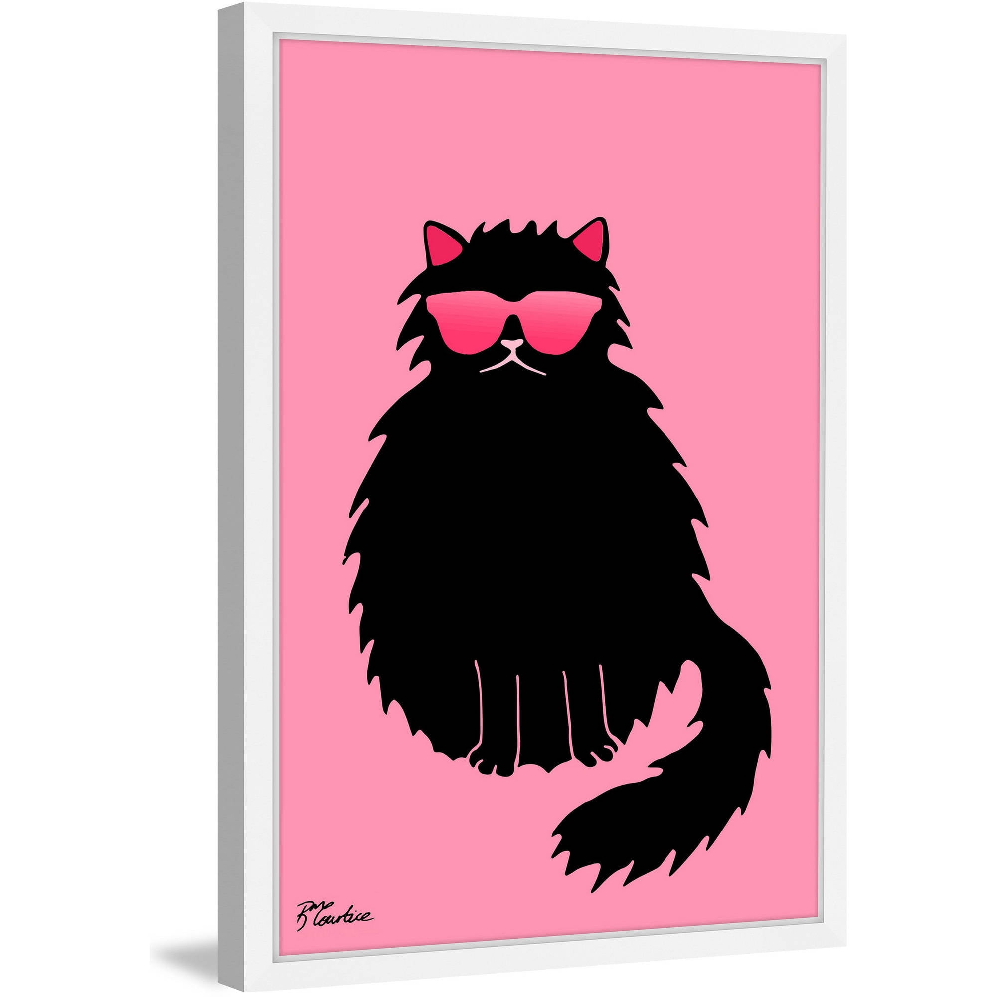 "Black Cat" Framed Painting Print
