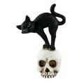 thumbnail image 1 of Black Cat Halloween Decorations Tabletop Ornaments Home Festival Decor 1 Piece - Spooky Theme Multi Scene(C), 1 of 3
