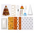 thumbnail image 1 of Black Cat Halloween Fabric Tree Craft Kit 7.48 Inch 3D Quilted Patchwork Sewing Set for Adults Beginners Holiday Tabletop Home Party Decor Gift, 1 of 12