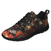 Black Cat Halloween Running Shoes Sneakers Mesh Black Size 12