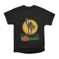 thumbnail image 1 of Black Cat Halloween Scene T-Shirt Tee Gift For Him Merch For Her Apparel For Friend, 1 of 2