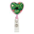 thumbnail image 1 of Black Cat Hiding in Christmas Tree Heart Lanyard Retractable Reel Badge ID Card Holder, 1 of 3