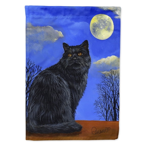 Black Cat Hocus Pocus Halloween Garden Flag