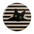 thumbnail image 1 of Black Cat In Window Pinback Button Pin, 1 of 4