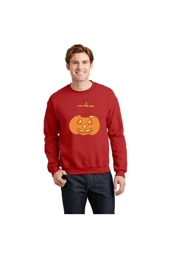 Black Cat Inside a Jack O' Lantern, Funny Halloween Pet Lover SW17670 Unisex Sweatshirt, Up to Size 5XL