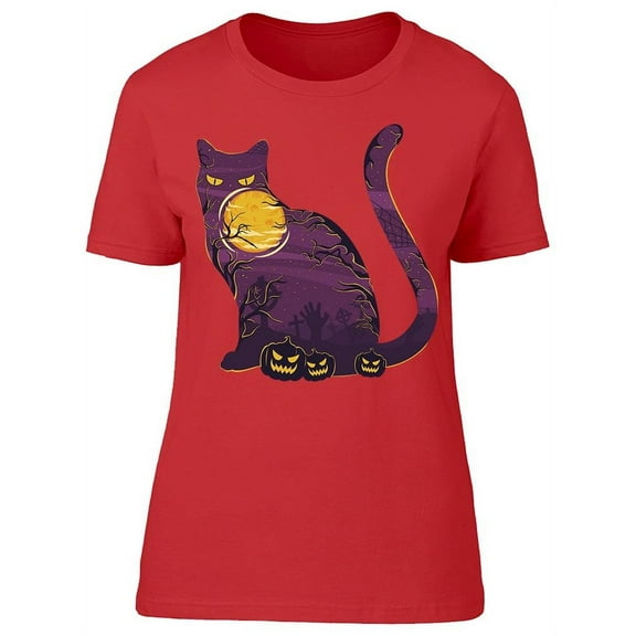 Black Cat Isn't For Good Luck T-Shirt Women -Image by Shutterstock, Female x-Large