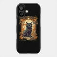 thumbnail image 1 of Black Cat Japanese Retro Vintage Style Creepy Halloween Tough Case for iPhone 11-17 Pro Max, 1 of 2