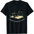 thumbnail image 1 of Black Cat Kitten Lover Funny Book Pet Owner Librarian T-Shirt, 1 of 5